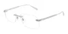 Dunhill Rectangle-frame Glasses In Silver