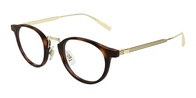 Dunhill Du0106o Men's Glasses, Tortoiseshell, Size 48 In Brown