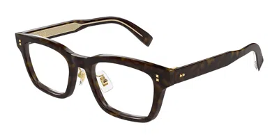 Dunhill Du0111oj Asian Fit Men's Glasses, Tortoiseshell, Size 52 In Brown