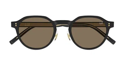 Dunhill Du0113s 001 Occhiali Da Sole Neri Per Uomo In Black