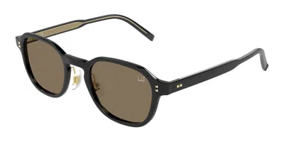 Dunhill Du0114s 001 Occhiali Da Sole Neri Per Uomo In Black