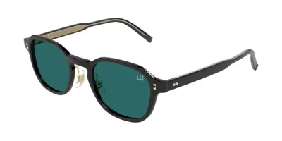 Dunhill Du0114s 002 Occhiali Da Sole Neri Per Uomo In Black