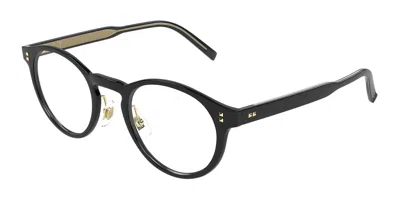 Dunhill Du0115o 001 Occhiali Da Vista Neri Per Uomo (solo Montatura) In Black