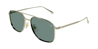 Dunhill Du0118s 001 Occhiali Da Sole Oro Per Uomo In Gold