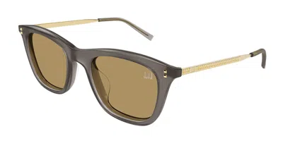 Dunhill Du0125sa Vestibilità Orientale 004 Occhiali Da Sole Grigi Per Uomo In Gray