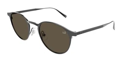 Dunhill Du0129s 002 Occhiali Da Sole Gunmetal Per Uomo In Gray