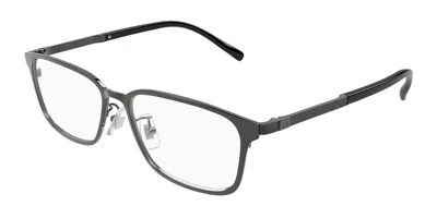 Dunhill Du0142oj Vestibilità Orientale 001 Occhiali Da Vista Gunmetal Per Uomo (solo Montatura) In Gray