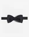 Dunhill Duchess Satin Pointed Butterfly Bow-tie In Black