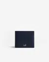 Dunhill Duke Fine Leather 8cc Billfold In Blue