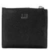 Dunhill Duke Fine Leather 9cc Coin Purse Billfold Wallet In Black