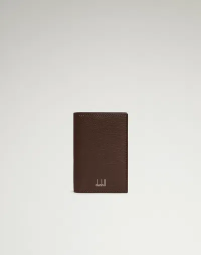 Dunhill Duke Fine Leather Business Card Case In Brown