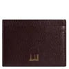 Dunhill Duke Fine Leather Card Case - Burgundy In Red