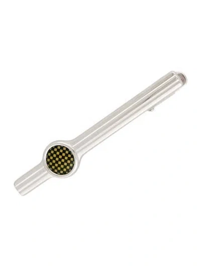 Pre-owned Dunhill Enamel Checkered Tie Bar In Multi