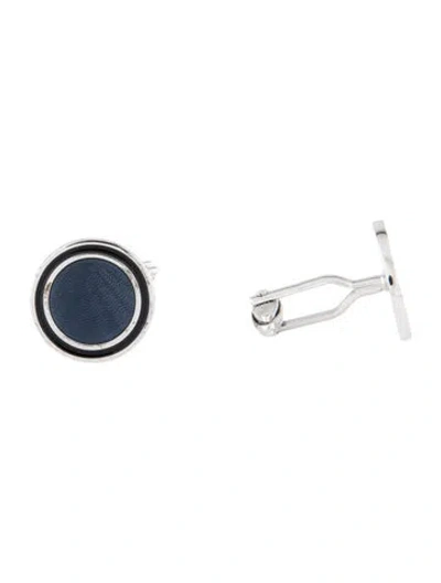Pre-owned Dunhill Enamel Cufflinks In Blue