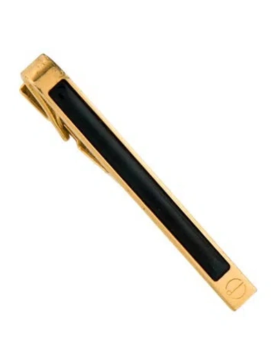 Pre-owned Dunhill Enamel Tie Clip In Black