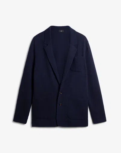 Dunhill Midnight Blue Felted Wool Cashmere Blazer