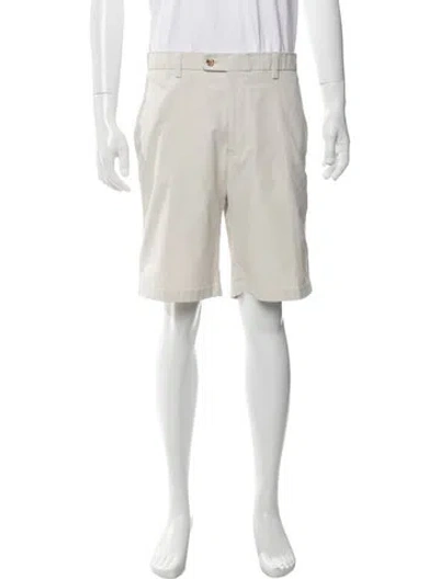 Pre-owned Dunhill Flat Front Shorts In Neutral