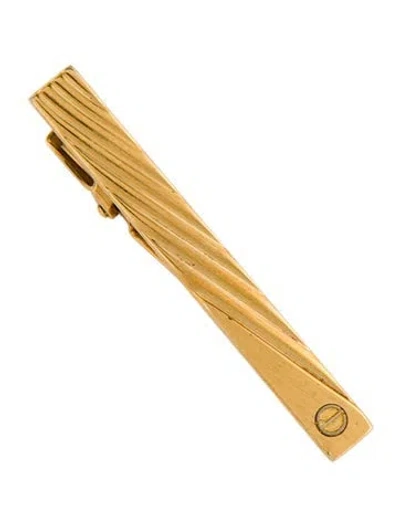 Pre-owned Dunhill Fluted Tie Clip In Multi
