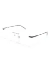 Dunhill Brille Mit Geometrischem Gestell In Silber