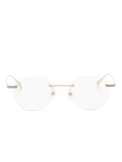 Dunhill Geometric-frame Glasses In White