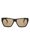 Dunhill Geometric-frame Sunglasses In Black