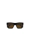 Dunhill Geometric-frame Sunglasses In Black