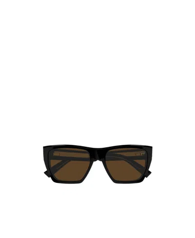 Dunhill Geometric-frame Sunglasses In Black