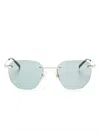 Dunhill Geometric-frame Sunglasses In Gold