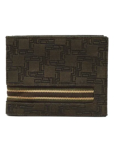 Pre-owned Dunhill Geometric-pattern Wallet In Brown
