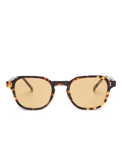 Dunhill Geometric Sunglasses In Brown