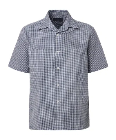 Dunhill Gingham Cotton Shirt In Multi