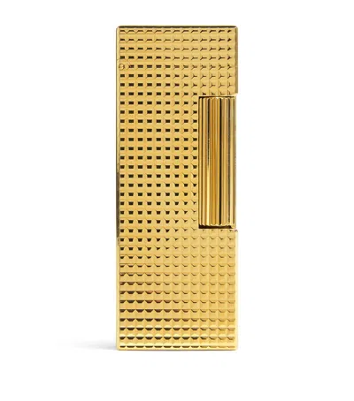Dunhill Gold-plated Rollagas Hobnail Lighter
