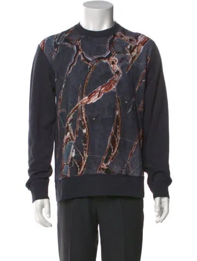 Pre-owned Dunhill Graphic Print Crew Neck Sweatshirt In Multi