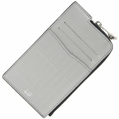 Pre-owned Dunhill Gray Leather Coin Purse/coin Case ()