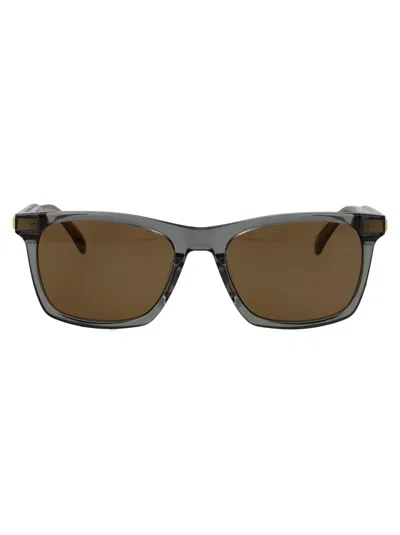 Dunhill Grey Acetate Sunglasses In Gray