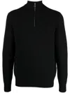 DUNHILL HALF-ZIP WOOL JUMPER