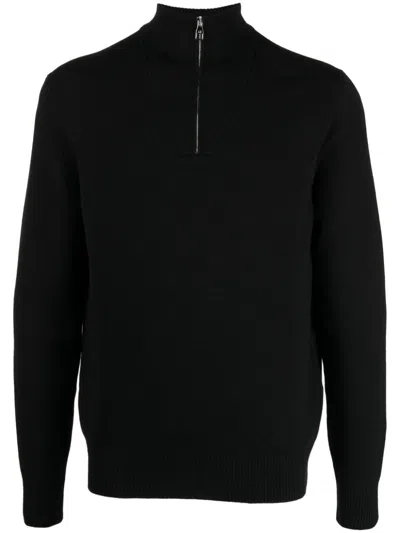 DUNHILL HALF-ZIP WOOL JUMPER