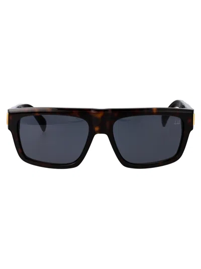 Dunhill Havana Acetate Sunglasses In Grey