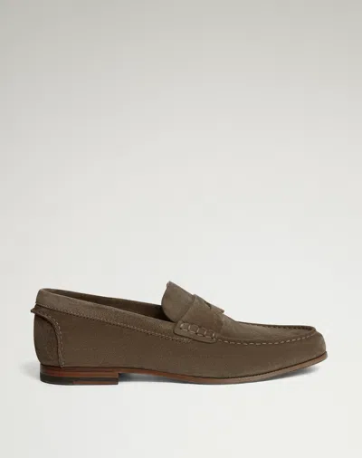 Dunhill Heddon Flex Suede Loafers