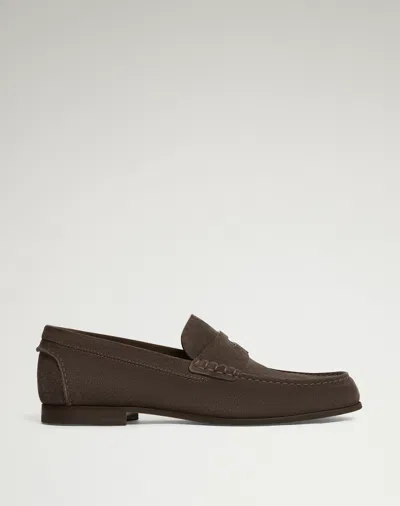 Dunhill Heddon Flex Suede Loafers