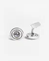 Dunhill Labradorite Gyro Cufflinks In Silver