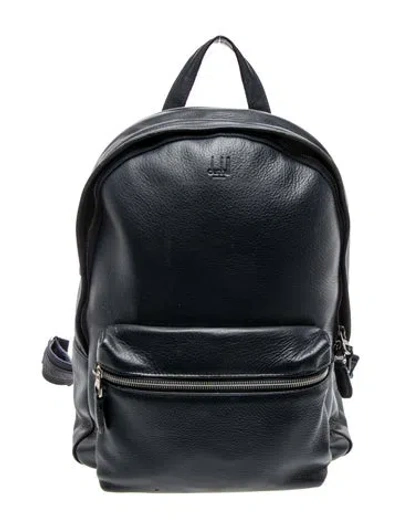 Pre-owned Dunhill Leather Backpack In Blue