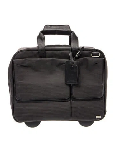 Pre-owned Dunhill Leather Briefcase In Black