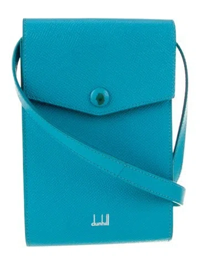 Pre-owned Dunhill Leather Crossbody Bag In Blue