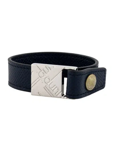 Pre-owned Dunhill Leather Logo Wrap Bracelet In Multi