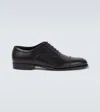 Dunhill Leather Oxford Shoes In Black
