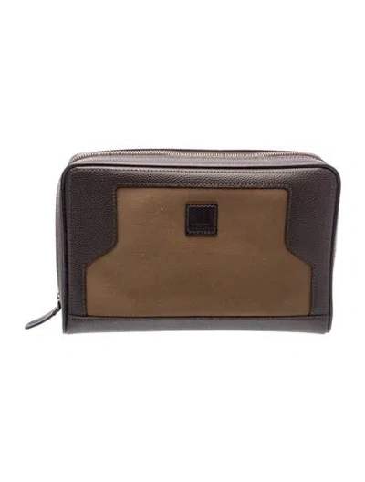 Pre-owned Dunhill Leather Portfolio W/ Tags In Brown