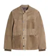 Dunhill Leather Three-pocket Jacket In Brown