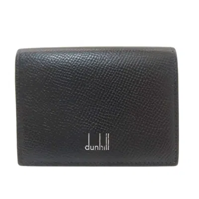 Pre-owned Dunhill Leather Wallet (bi-fold) () In Black