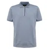 DUNHILL DUNHILL LIGHT BLUE COTTON POLO MEN'S SHIRT